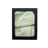 Σετ δώρου σε κουτί δώρου για ΑΥΤΗΝ. Γυναικείο καπέλο και ποδιά σάουνας ΑΝΟΙΧΤΟ ΠΡΑΣΙΝΟ