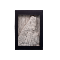 Σετ δώρου σε κουτί δώρου για ΑΥΤΟΝ. Ανδρικό καπέλο και ποδιά σάουνας - ΛΙΝΟ 