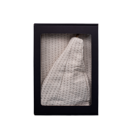 Σετ δώρου σε κουτί δώρου για ΑΥΤΟΝ. Ανδρικό καπέλο και ποδιά σάουνας - ΛΙΝΟ 