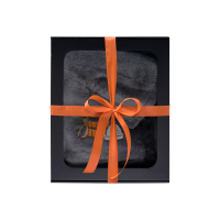 Σετ δώρου σε κουτί δώρου για ΑΥΤΟΝ. Ανδρικό καπέλο και ποδιά σάουνας - ΓΚΡΙ