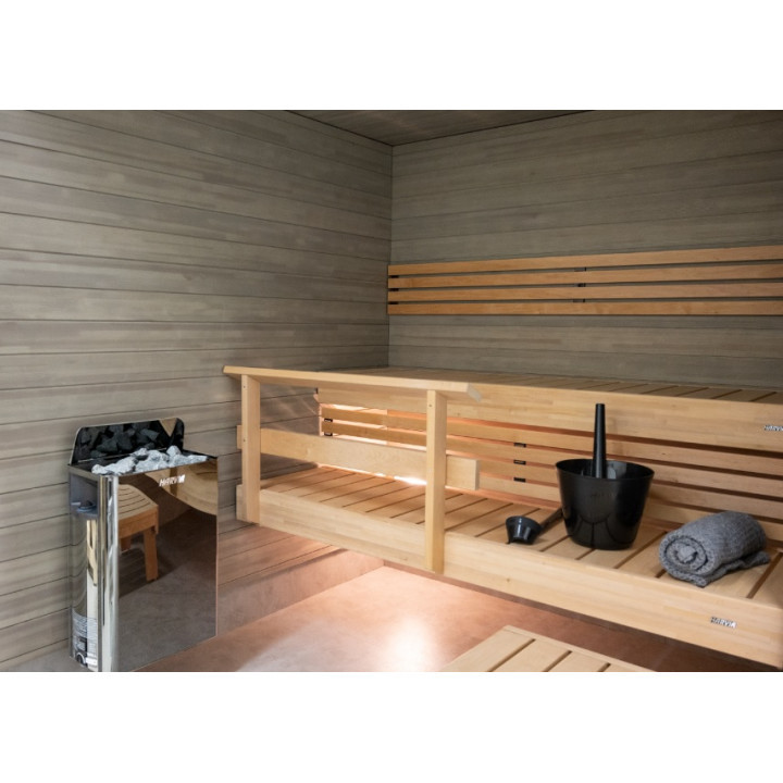 Ηλεκτρικός θερμαντήρας σάουνας - HARVIA The Wall SW90 9,0 kW με πίνακα ελέγχου