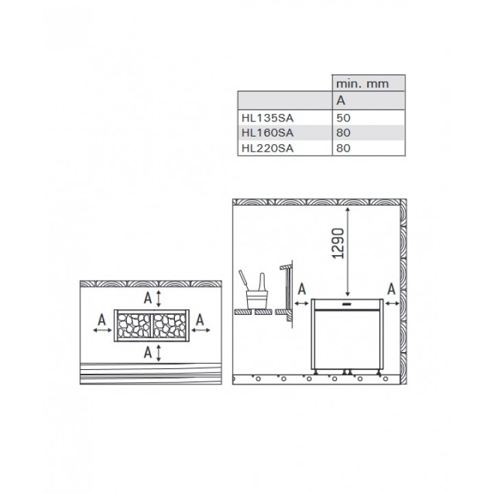 Ηλεκτρικός θερμαντήρας σάουνας - HARVIA Virta Pro Combi HL160SA 15,8 kW