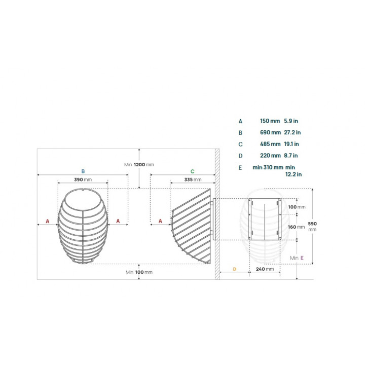 Ηλεκτρική θερμάστρα σάουνας - HUUM DROP, 9,0 kW