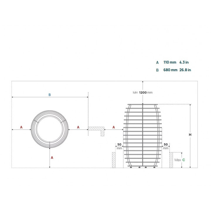 Ηλεκτρική θέρμανση σάουνας – HUUM HIVE Mini, 6 kW