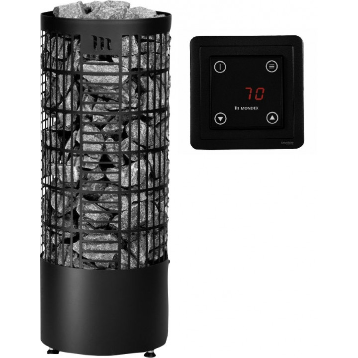 Ηλεκτρική θερμάστρα σάουνας - MONDEX TAHKO E2, 9,0 kW, Μαύρο