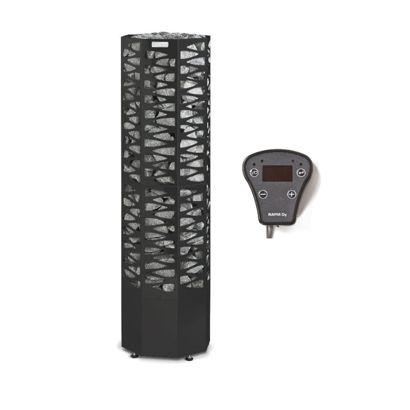 Ηλεκτρικός θερμαντήρας σάουνας - NARVI SMOOTH 10,5 kW, μαύρος