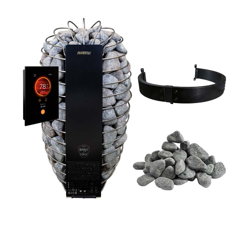 Ηλεκτρικοί θερμαντήρες σάουνας - HARVIA Spirit SP90FC 9.0 kW Fenix WiFi σετ