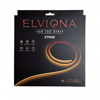 Λωρίδα σάουνας Elviona COB LED , 2700 K, 5 m
