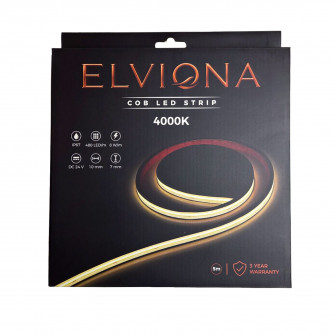 Λωρίδα σάουνας Elviona COB LED , 4000 K, 5 m
