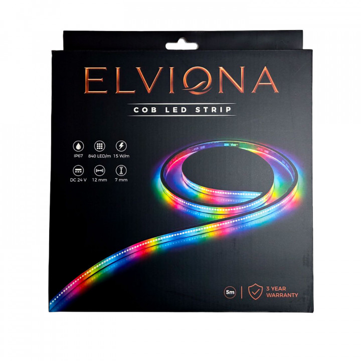 Ταινία σάουνας Elviona COB LED , RGB , 5 m