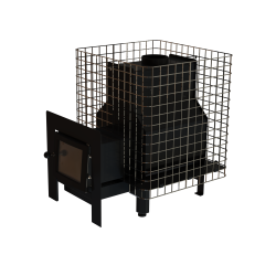 Ξυλόσομπα σάουνας - VILPRA FORNAX-14-NL-V με εξωτερική εστία 