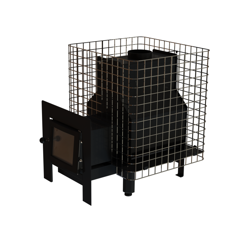 Ξυλόσομπα σάουνας - VILPRA FORNAX-14-NL-V με εξωτερική εστία