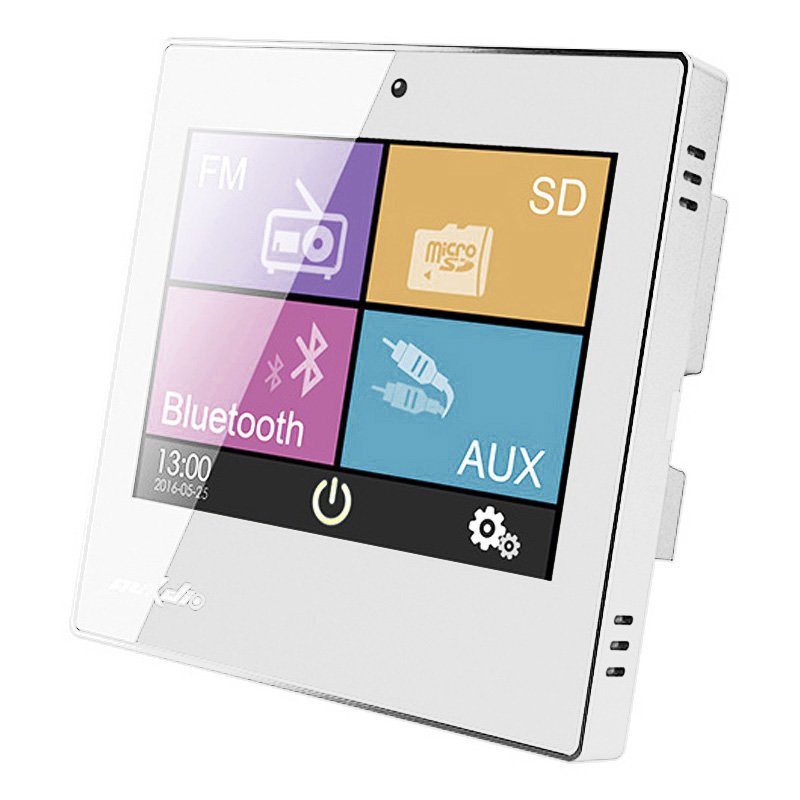 Έξυπνο σπίτι στον ενισχυτή μουσικής τοίχου DSPPA DM837. λευκό