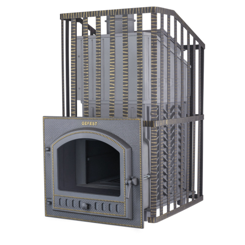Ξυλόσομπα σάουνας - Gefest GFS ZK Uragan 45 (P) σε πλέγμα
