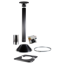 Σετ μαύρης καμινάδας HARVIA 1500, για καμπίνες σάουνας σε σχήμα βαρελιού 