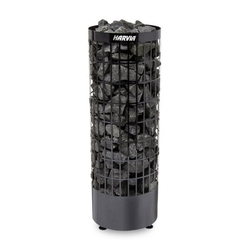Ηλεκτρικός θερμαντήρας σάουνας - HARVIA Cilindro Μαύρος Ατσάλι PC70E 6,8 kW