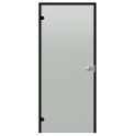 Γυάλινη πόρτα Harvia Black Line με κλειδαριά, σατινέ, 7x21, μαύρο πλαίσιο αλουμινίου - 0