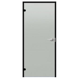 Γυάλινη πόρτα Harvia Black Line με κλειδαριά, σατινέ, 7x21, μαύρο πλαίσιο αλουμινίου