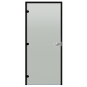 Γυάλινη πόρτα Harvia Black Line με κλειδαριά, σατινέ, 9x21, μαύρο πλαίσιο αλουμινίου - 0