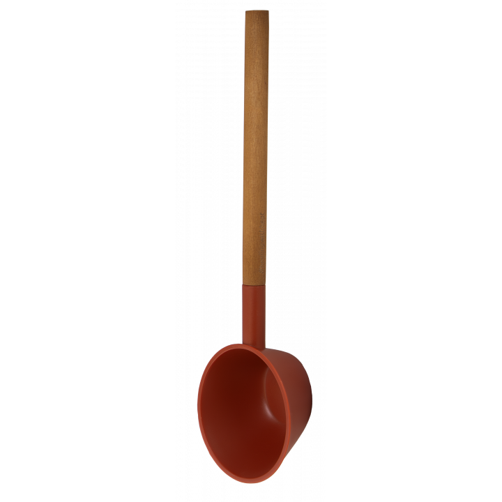 Σετ κάδος και κουτάλα σάουνας HARVIA Helmi, Terracotta