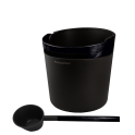Σετ κουβά και κουτάλας σάουνας HARVIA Helmi, μαύρο - 0