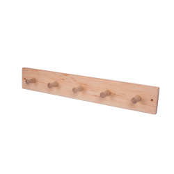 Ξύλινη κρεμάστρα από σκλήθρα με 5 γάντζους 