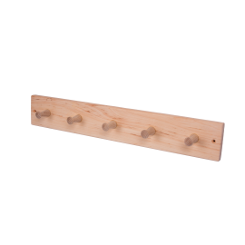 Ξύλινη κρεμάστρα από σκλήθρα με 5 γάντζους 