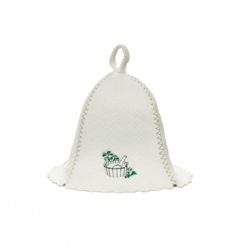 Καπέλο σάουνας - ένας κουβάς με μια κουτάλα