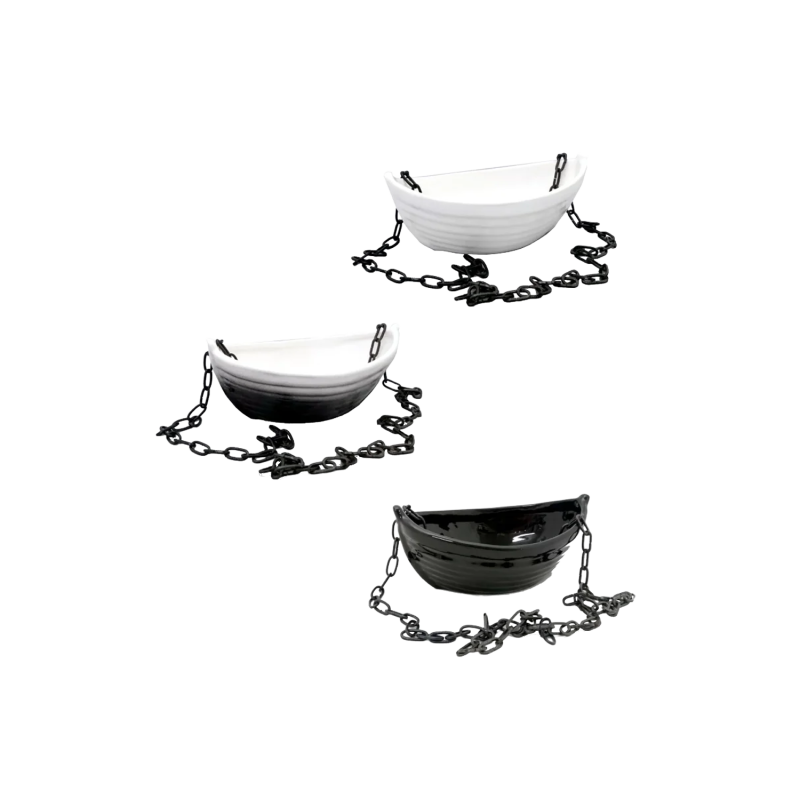 Κεραμικό δοχείο για αρώματα - βάρκα με αλυσίδα