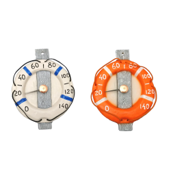 Κεραμικό θερμόμετρο σάουνας - σανίδα σωτηρίας 