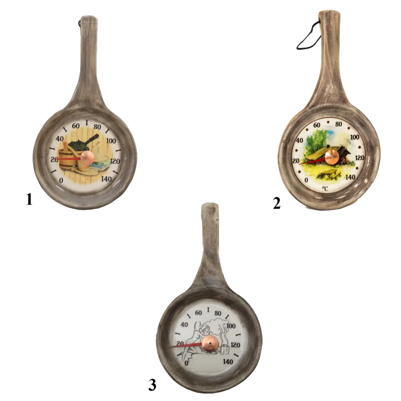 Κεραμικό θερμόμετρο σάουνας - τηγάνι