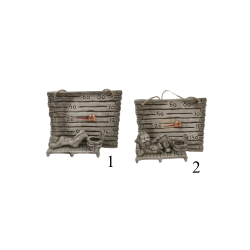 Κεραμικό θερμόμετρο σάουνας - ένα μικρό βαρέλι για αρώματα 