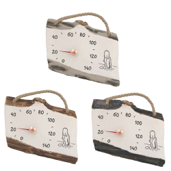 Κεραμικό θερμόμετρο σάουνας - κορίτσι στο νερό 