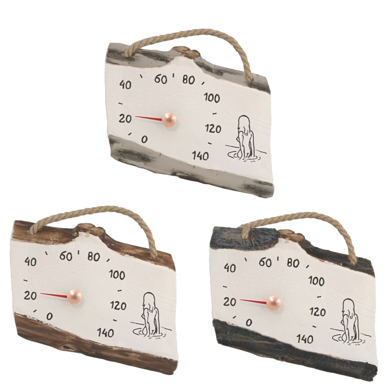 Κεραμικό θερμόμετρο σάουνας - κορίτσι στο νερό