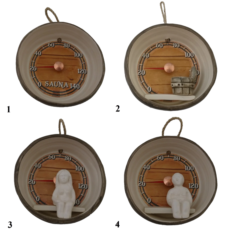 Κεραμικό θερμόμετρο σάουνας - βαρέλι