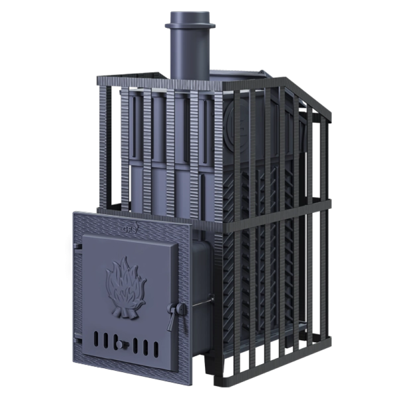 Ξυλόσομπα σάουνας GEFEST - GFS ZK Uragan 18 ιντσών με μάσκα