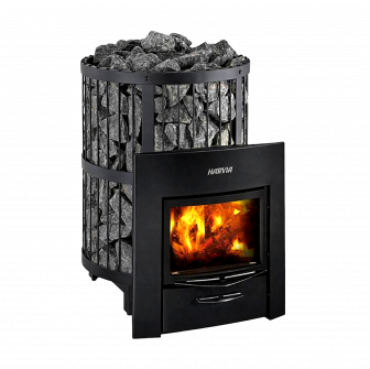 Ξυλόσομπα σάουνας - HARVIA Legend 240 Duo, μαύρη