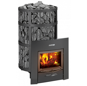 Ξυλόσομπα σάουνας - HARVIA Legend 300 Duo, μαύρη