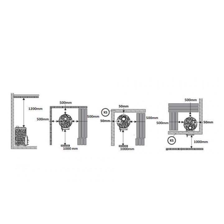 Ξυλόσομπα σάουνας - STOVEMAN CROWN 20R-LS