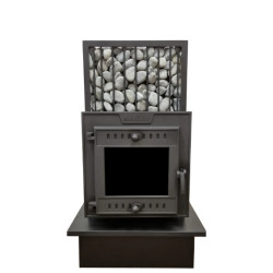 Ξυλόσομπα σάουνας - SUMMIT MANASLU με κουτί ατμού και δίχτυ 