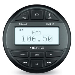 Μουσικό κέντρο HMR 10D, χωρίς ηχεία, αδιάβροχο, μαύρο 