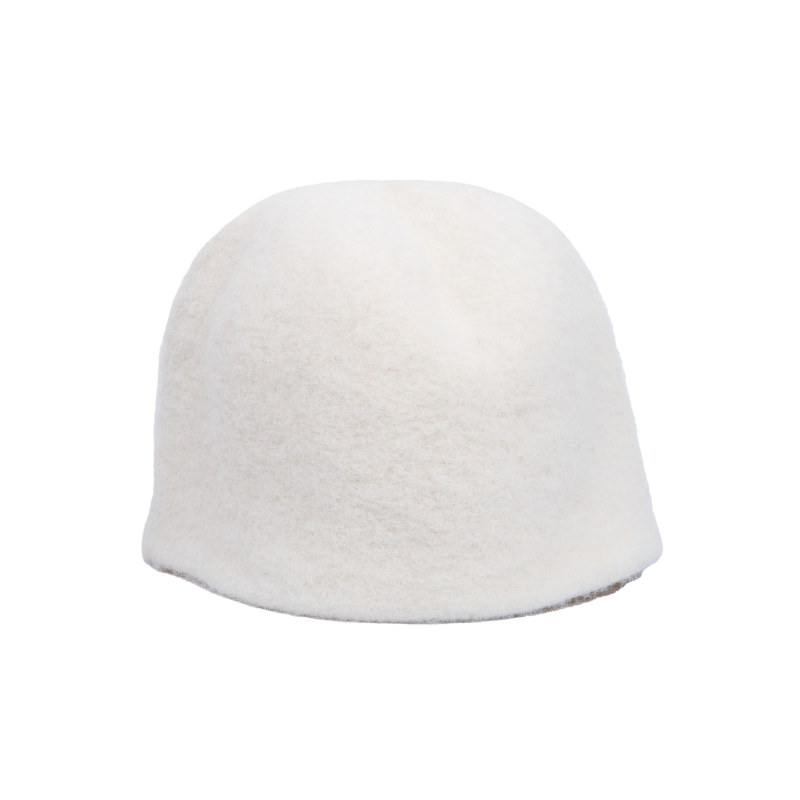 Καπέλο σάουνας - Λευκό, μάλλινο