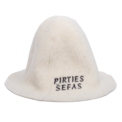 Καπέλο σάουνας - PIRTIES ŠEFAS, λευκό