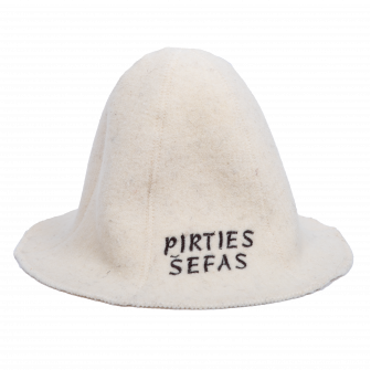 Καπέλο σάουνας - PIRTIES ŠEFAS, λευκό
