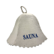 Καπέλο σάουνας - SAUNA, με μπλε γράμματα