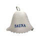 Καπέλο σάουνας - SAUNA, με μπλε γράμματα