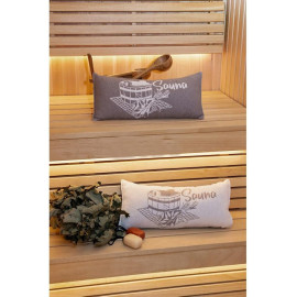 Μαξιλάρι σάουνας, γκριζωπό καφέ 