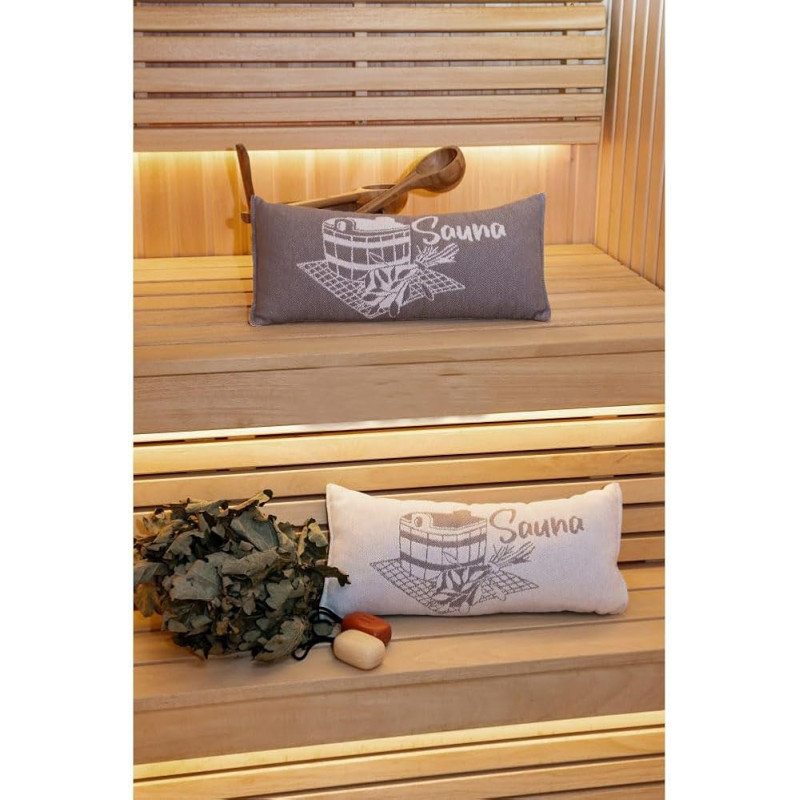 Μαξιλάρι σάουνας, γκριζωπό καφέ