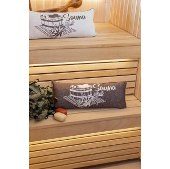 Μαξιλάρι σάουνας, καφέ