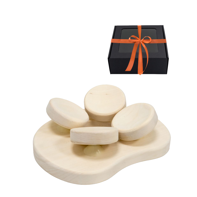 Μαξιλάρι σάουνας για σάουνα, σε κουτί δώρου, ξύλο aspen